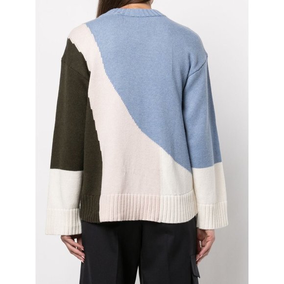 Apiece Apart Colourblocked Cotton Sweater, Size Medium. - Picture 4 of 13